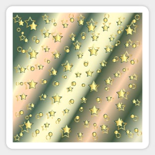 Gold Star Pattern Sticker
